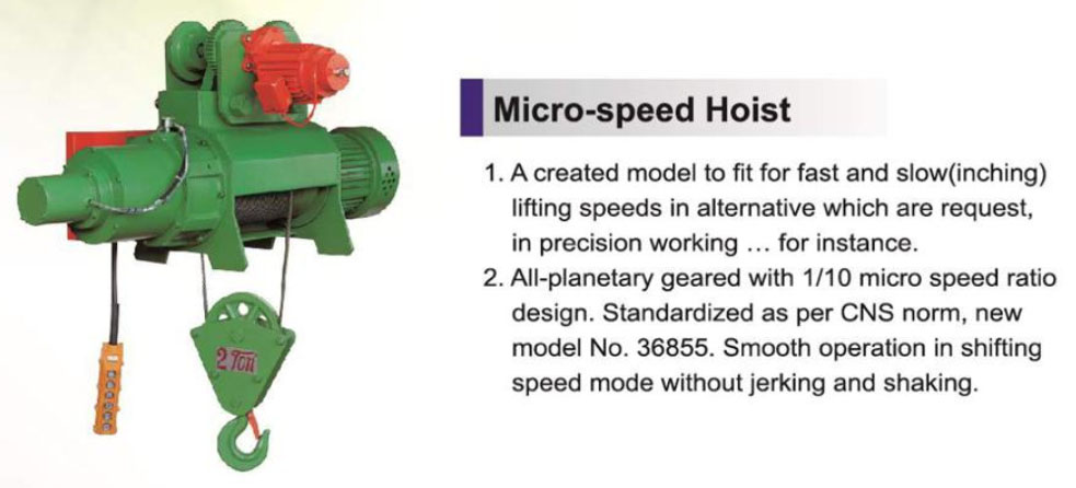 Micro-speed Hoist